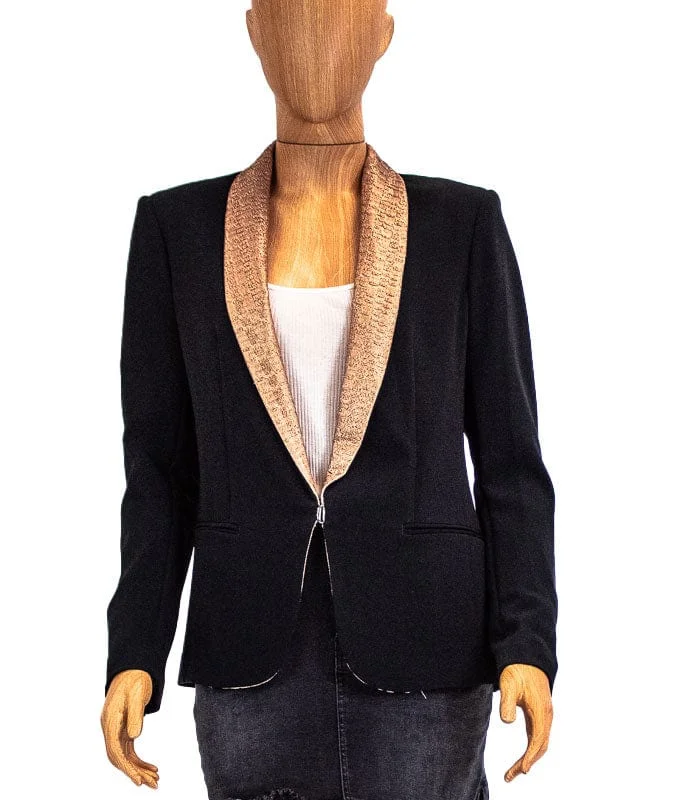 Gold Collar Tuxedo Jacket