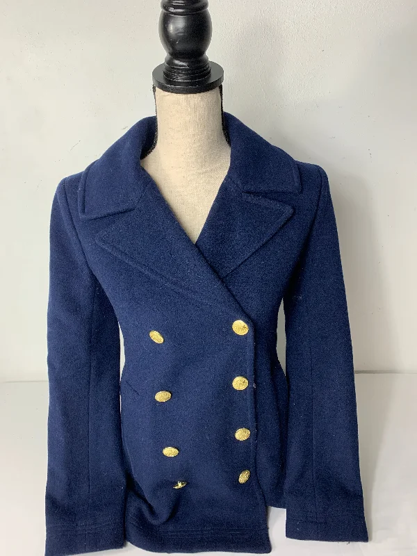J Crew Navy Jacket Size 0 (runs little big) Toggled Jacket Drawstring Jacket Belted Jacket J Crew Navy Jacket Size 0 (runs little big) Toggled Jacket Drawstring Jacket Belted Jacket
