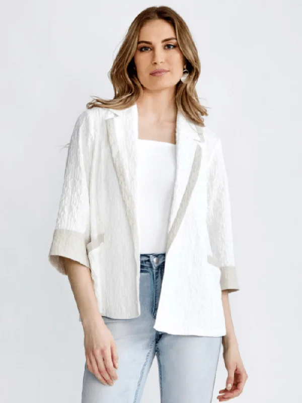 Joseph Ribkoff White Soft Textured Jacket 232221 4080 Fleece Jacket Down Jacket Parka Joseph Ribkoff White Soft Textured Jacket 232221 4080 Fleece Jacket Down Jacket Parka