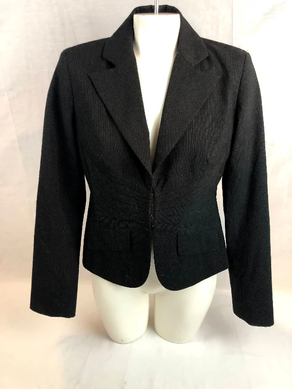 Kenneth Cole Reaction Black Blazer Jacket Size 6 Striped Jacket Polka Dot Jacket Floral Jacket Kenneth Cole Reaction Black Blazer Jacket Size 6 Striped Jacket Polka Dot Jacket Floral Jacket