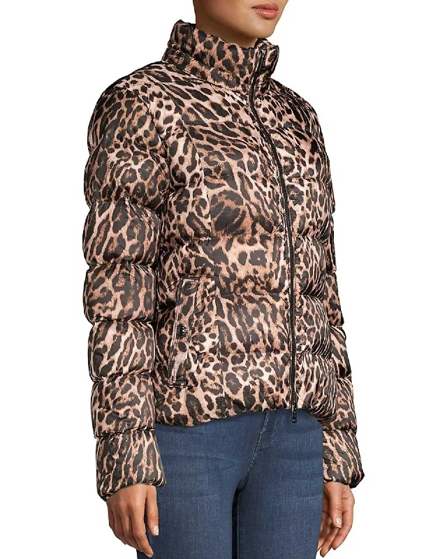 Leopard Down Puffer Jacket