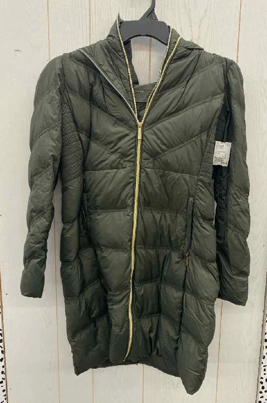 Michael KORS Olive Womens Size Small Jacket (Outdoor) Faux Fur Jacket Real Fur Jacket Shearling Jacket Michael KORS Olive Womens Size Small Jacket (Outdoor) Faux Fur Jacket Real Fur Jacket Shearling Jacket