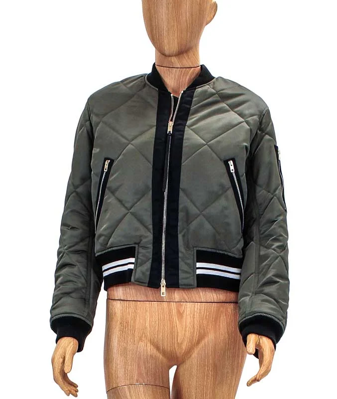 Quilted Bomber Jacket