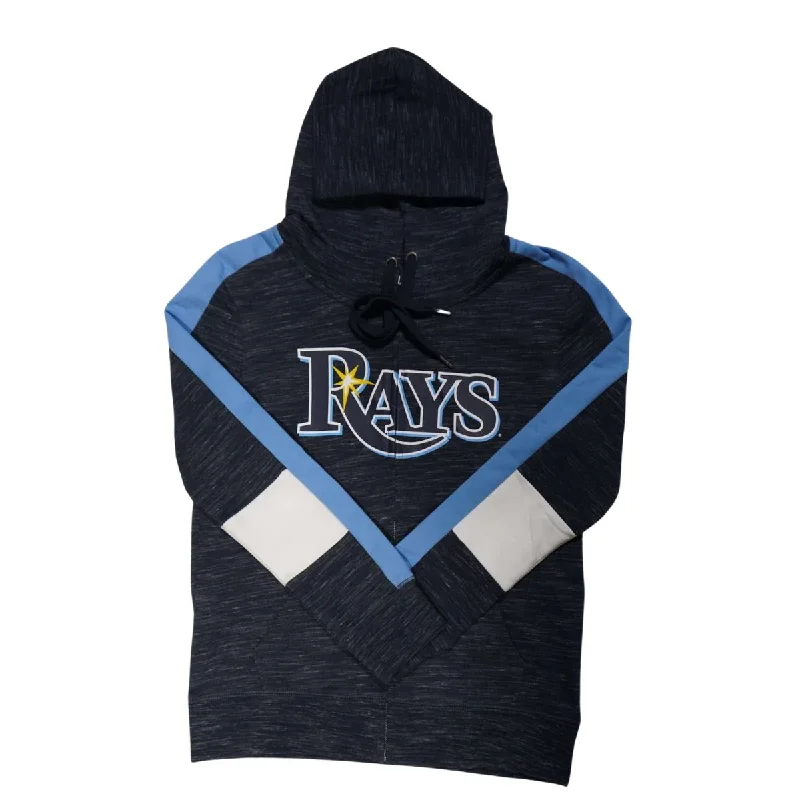 Rays Women's New Era Navy Wordmark Zip Jacket