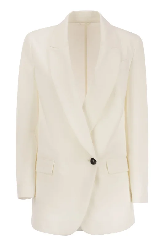 Stretch cotton interlock Couture jacket with jewellery One-Shoulder Jacket Off-the-Shoulder Jacket Asymmetrical Jacket Stretch cotton interlock Couture jacket with jewellery One-Shoulder Jacket Off-the-Shoulder Jacket Asymmetrical Jacket