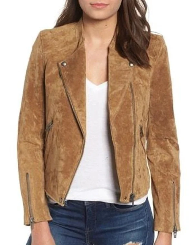 Suede Moto Jacket