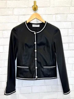 SUSAN BENDER NWT Short leather jackets / S