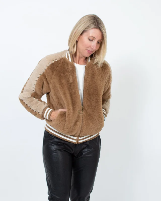 The Letterman Faux Fur Jacket