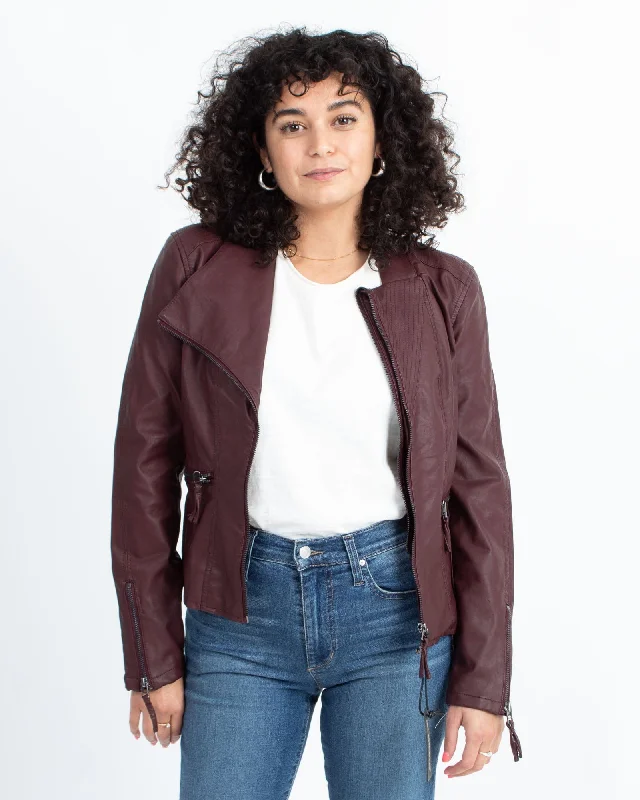 Vegan Leather Moto Jacket