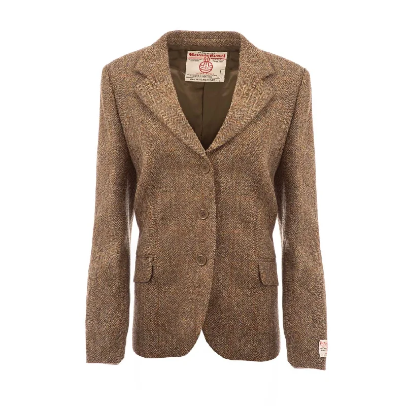 Women's Harris Tweed Rona Jacket Brown Herringbone Hooded Jacket Caped Jacket Shawl Collar Jacket Women's Harris Tweed Rona Jacket Brown Herringbone Hooded Jacket Caped Jacket Shawl Collar Jacket