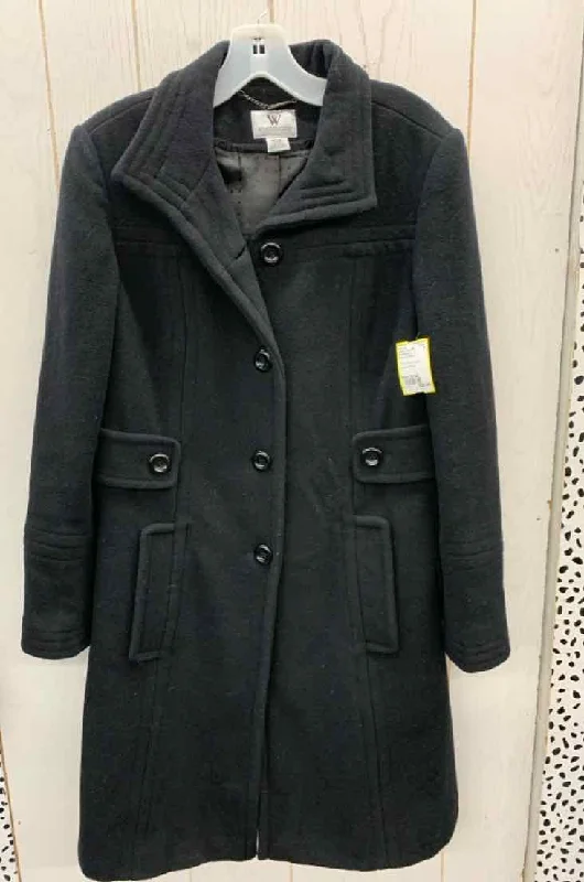 Worthington Black Womens Size Small Jacket (Outdoor) Front Pockets Side Pockets Patch Pockets Worthington Black Womens Size Small Jacket (Outdoor) Front Pockets Side Pockets Patch Pockets