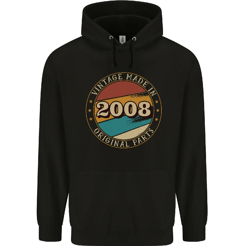 16th Birthday Vintage Made In 2008 Mens 80% Cotton Hoodie Hoodie with Turtle Neck Cozy Winter 16th Birthday Vintage Made In 2008 Mens 80% Cotton Hoodie Hoodie with Turtle Neck Cozy Winter