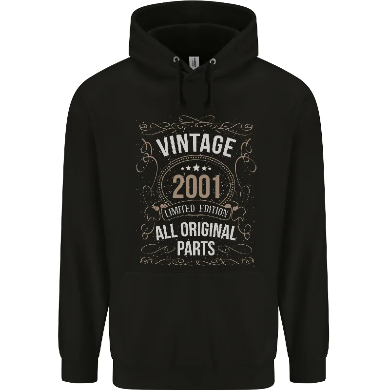 23rd Birthday Limited Edition 2001 Mens 80% Cotton Hoodie