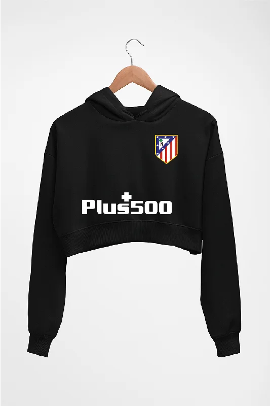 Atletico Madrid 2021-22 Crop HOODIE FOR WOMEN Hooded Sweatshirt Casual Wear Street Style Atletico Madrid 2021-22 Crop HOODIE FOR WOMEN Hooded Sweatshirt Casual Wear Street Style