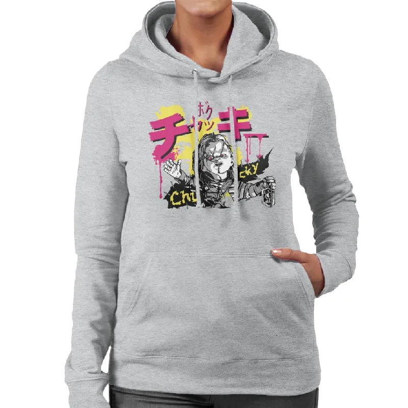 Chucky Kanji Women's Hooded Sweatshirt