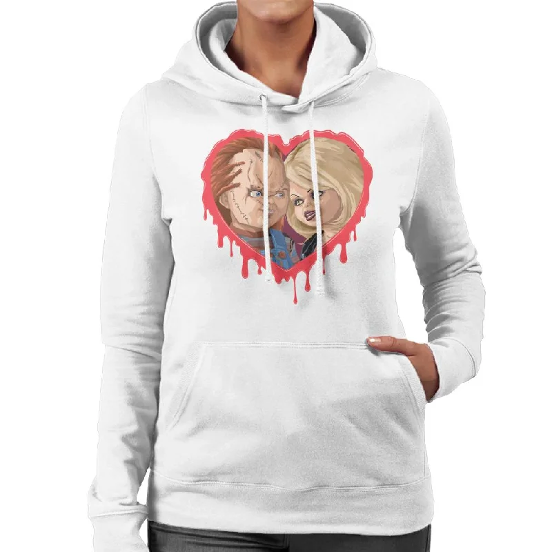 Chucky Tiffany Valentine Modern Love Women's Hooded Sweatshirt