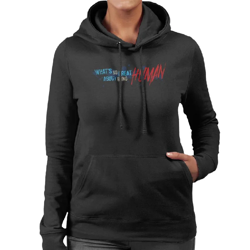 Chucky Whats So Great About Being Human Women's Hooded Sweatshirt