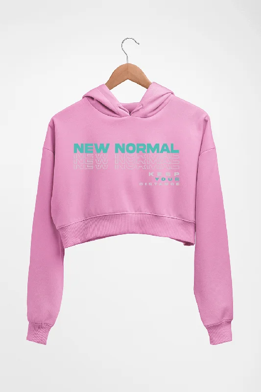 Corona New Normal Crop HOODIE FOR WOMEN