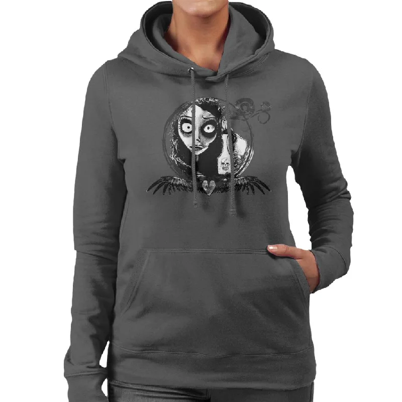 Corpse Bride Emily Looking In The Mirror Women's Hooded Sweatshirt