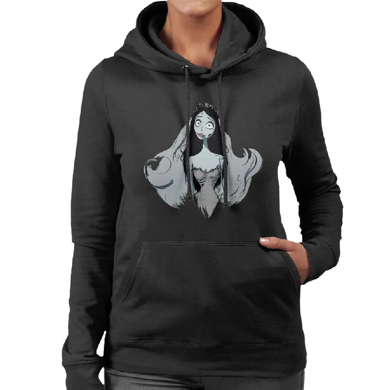 Corpse Bride Halloween Emily Portrait Women's Hooded Sweatshirt