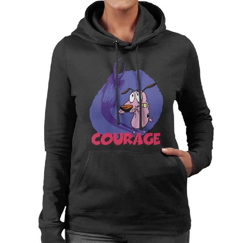 Courage The Cowardly Dog Halloween Scary Shadow Women's Hooded Sweatshirt