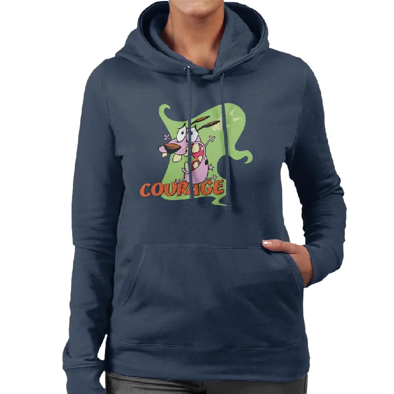 Courage The Cowardly Dog Halloween Scream Women's Hooded Sweatshirt