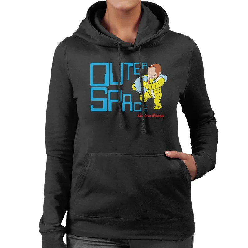 Curious George Outer Space Women's Hooded Sweatshirt