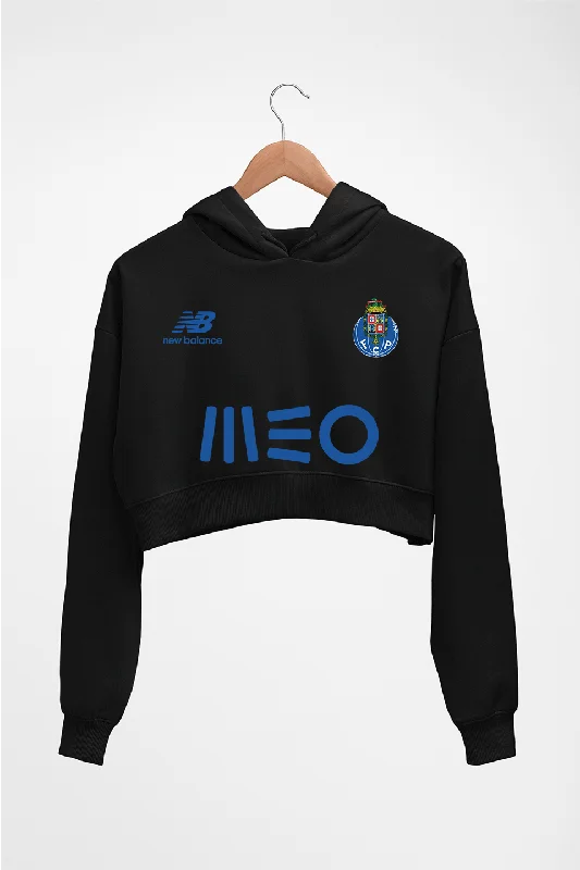 FC Porto 2021-22 Crop HOODIE FOR WOMEN Hoodie with Hem Drawcord Adjustable Customizable FC Porto 2021-22 Crop HOODIE FOR WOMEN Hoodie with Hem Drawcord Adjustable Customizable