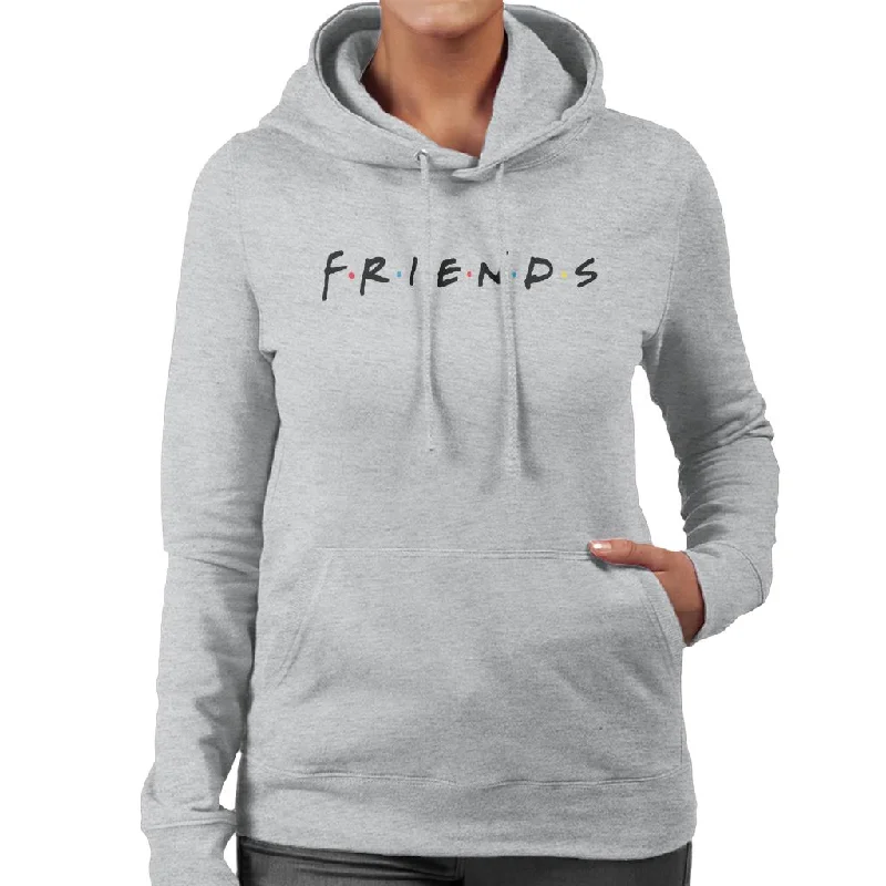 Friends Classic Logo Women's Hooded Sweatshirt Hoodie with Embroidery Detailed Premium Friends Classic Logo Women's Hooded Sweatshirt Hoodie with Embroidery Detailed Premium