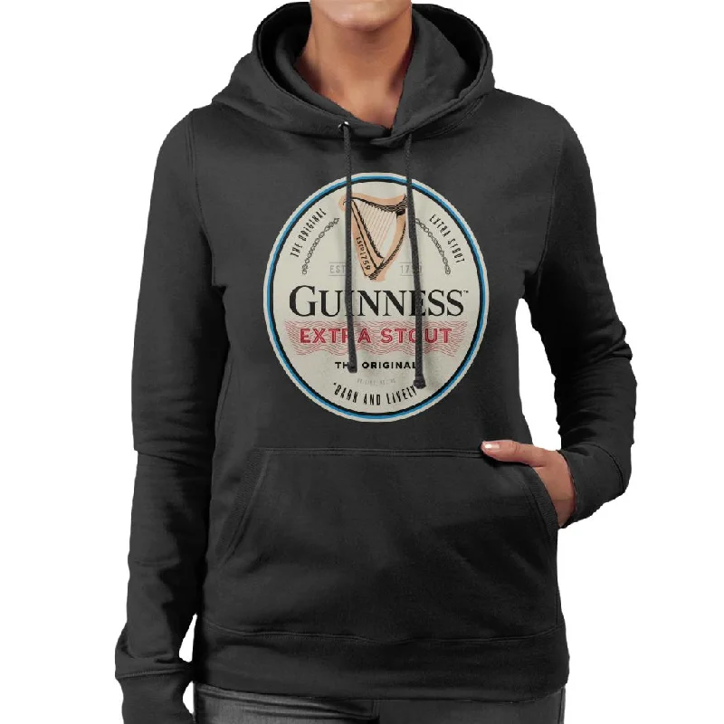 Guinness 1759 Dark And Lively Women's Hooded Sweatshirt Hoodie with Back Slit Movement Comfort Guinness 1759 Dark And Lively Women's Hooded Sweatshirt Hoodie with Back Slit Movement Comfort