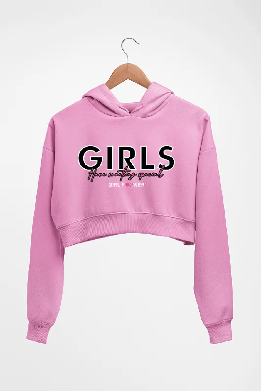 Gym Girl Power Crop HOODIE FOR WOMEN