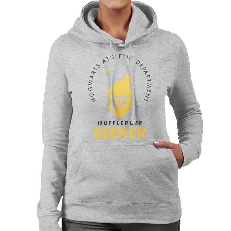 Harry Potter Hufflepuff Quidditch Seeker Women's Hooded Sweatshirt Cotton Hoodie Fleece Lining Warmth Harry Potter Hufflepuff Quidditch Seeker Women's Hooded Sweatshirt Cotton Hoodie Fleece Lining Warmth