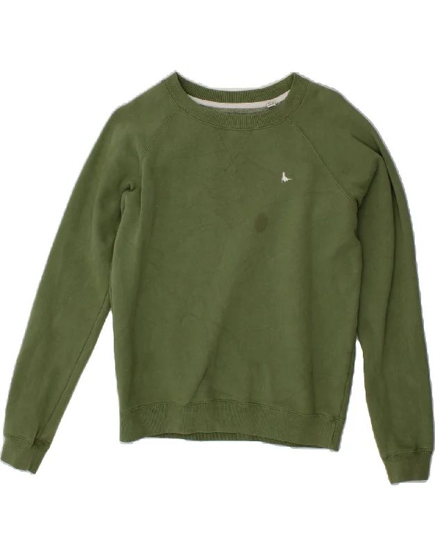 JACK WILLS Womens Oversized Sweatshirt Jumper UK 6 XS Green Cotton Hoodie with Zipper Placket Modern Functional JACK WILLS Womens Oversized Sweatshirt Jumper UK 6 XS Green Cotton Hoodie with Zipper Placket Modern Functional