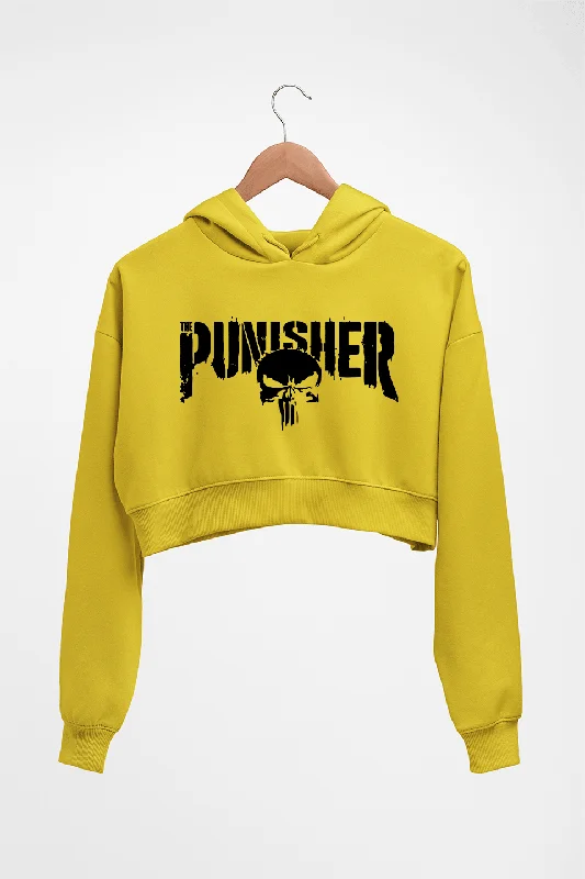 Punisher Crop HOODIE FOR WOMEN