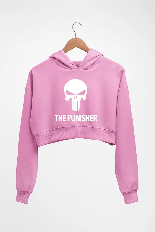 Punisher Crop HOODIE FOR WOMEN