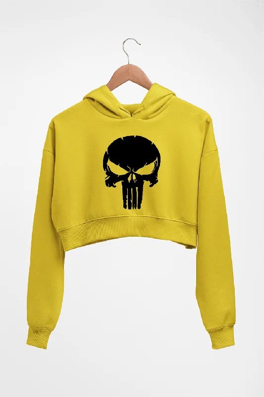 Punisher Crop HOODIE FOR WOMEN