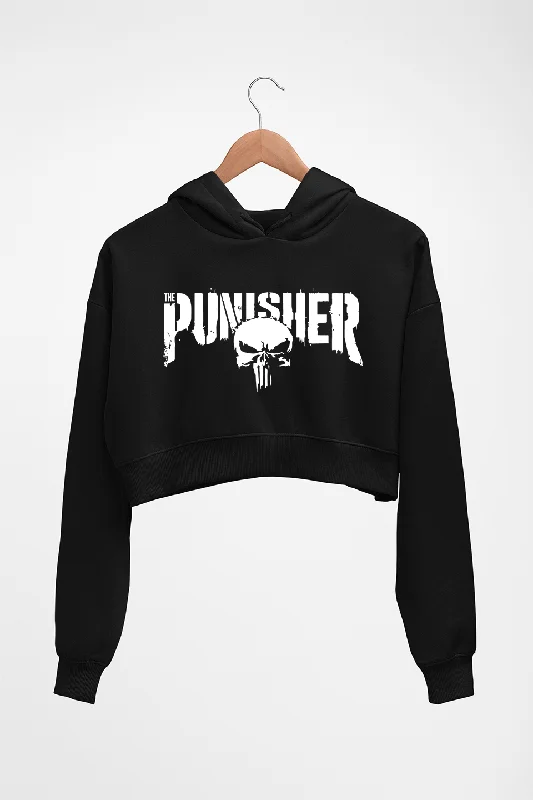 Punisher Crop HOODIE FOR WOMEN