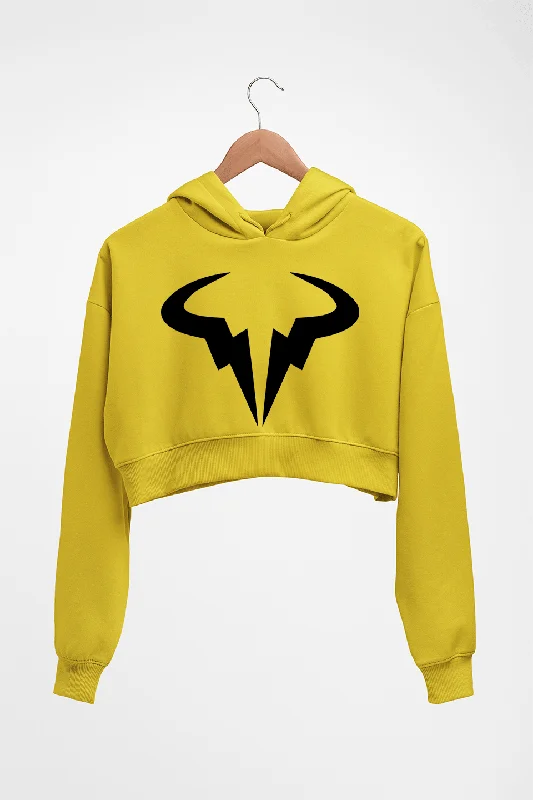 Rafael Nadal (RAFA) Crop HOODIE FOR WOMEN Hoodie with Hidden Zipper Minimalist Clean Rafael Nadal (RAFA) Crop HOODIE FOR WOMEN Hoodie with Hidden Zipper Minimalist Clean