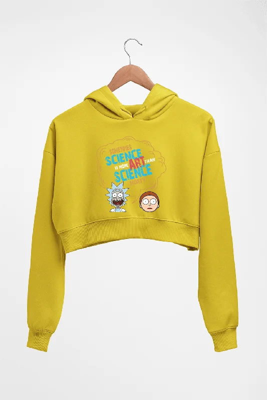 Rick and Morty Crop HOODIE FOR WOMEN