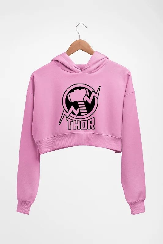 Thor Superhero Crop HOODIE FOR WOMEN