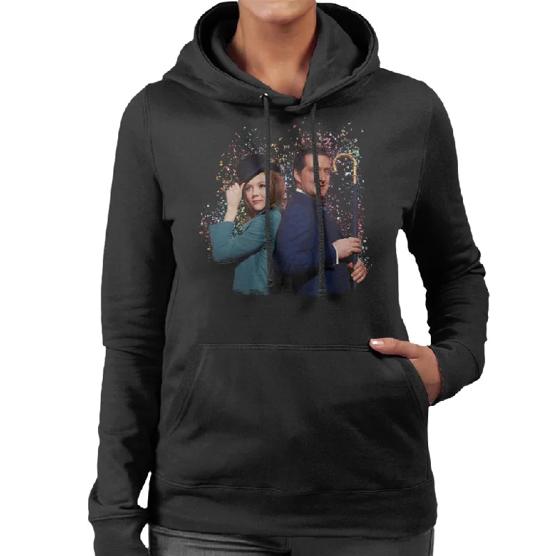 TV Times Avengers Diana Rigg And Patrick Macnee Women's Hooded Sweatshirt