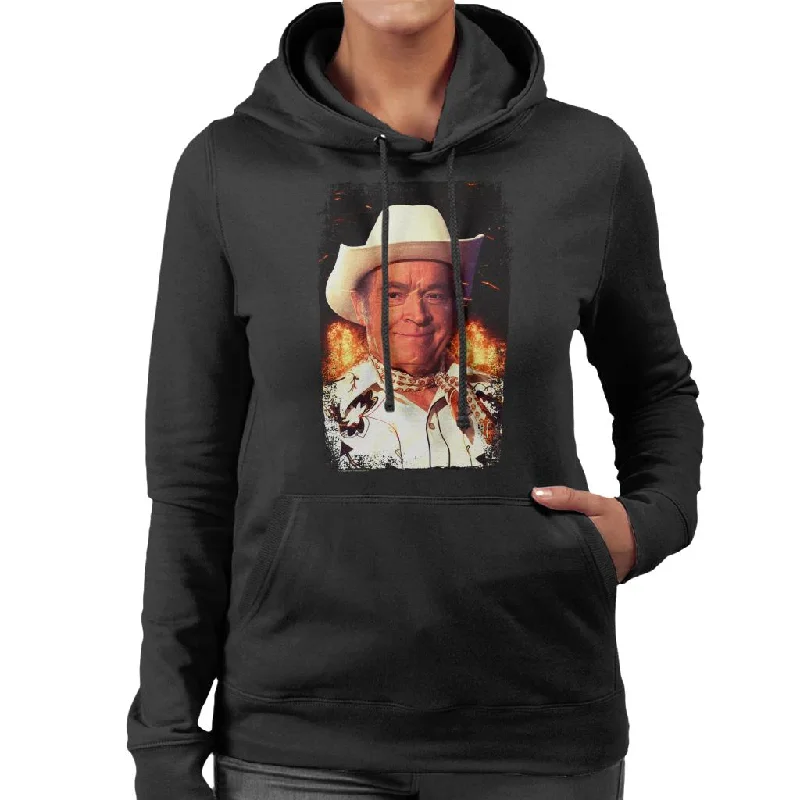 TV Times Bob Hope Cowboy 1978 Women's Hooded Sweatshirt