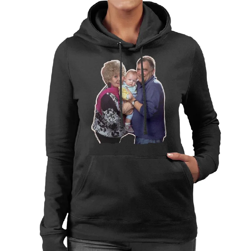 TV Times Coronation Streets Jack And Vera Duckworth Women's Hooded Sweatshirt