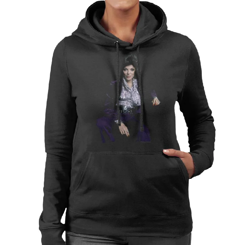 TV Times Joan Collins At Home 1971 Women's Hooded Sweatshirt