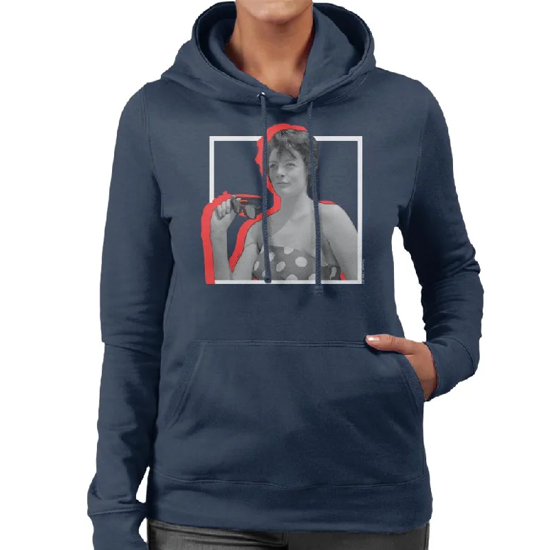 TV Times Maggie Smith Retro Frame Women's Hooded Sweatshirt