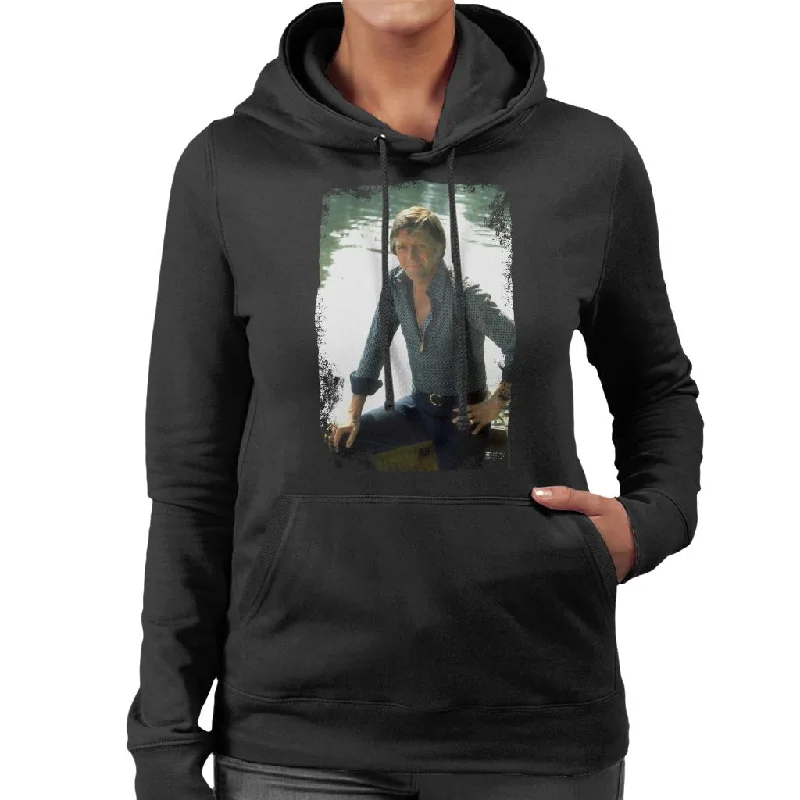 TV Times Michael Parkinson 70s Portrait Women's Hooded Sweatshirt