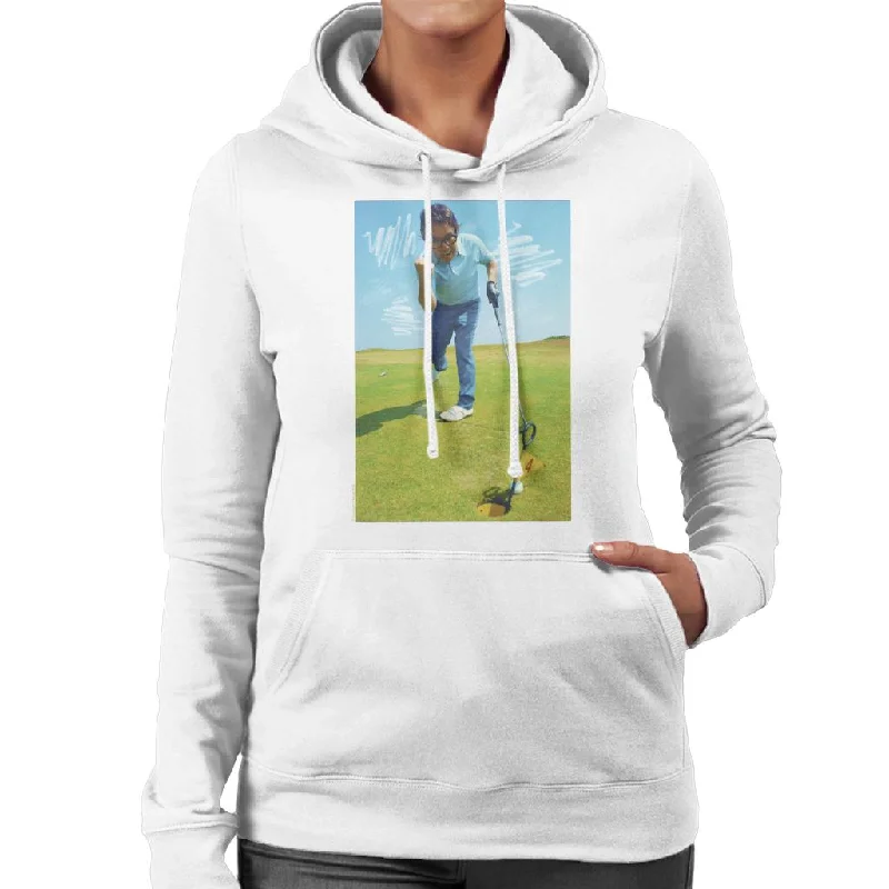 TV Times Ronnie Corbett Playing Golf 1971 Women's Hooded Sweatshirt