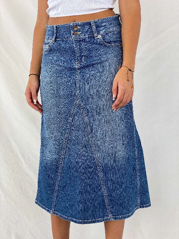 Beautiful Little Big LTB Midi Denim Skirt