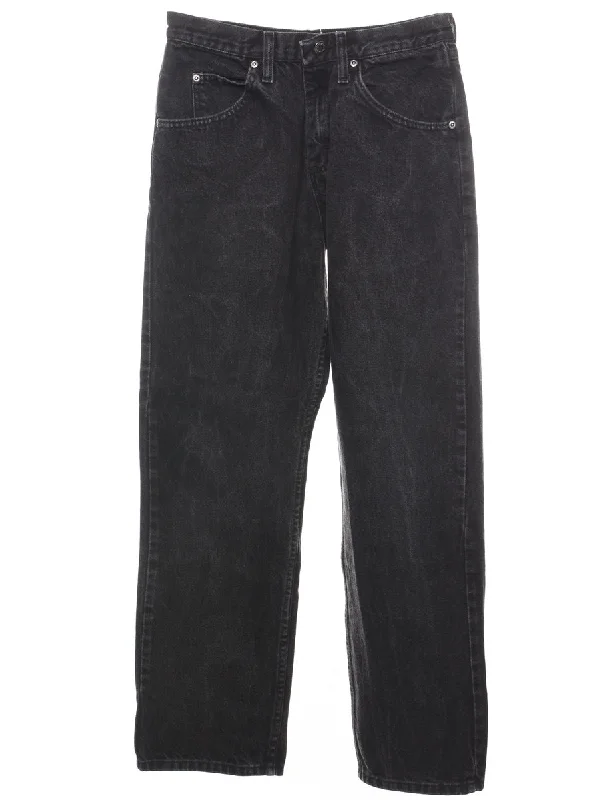 Black Straight-Fit Wrangler Jeans - W30 L30