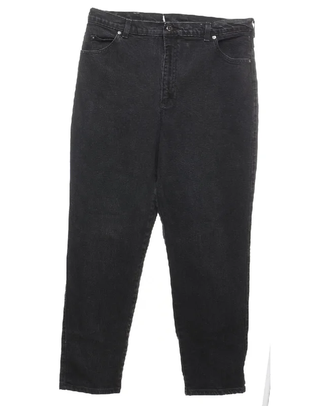 Black Tapered Lee Jeans - W34 L30